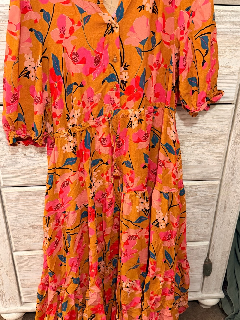 Spartina 449 Floral Tiered maxi dress